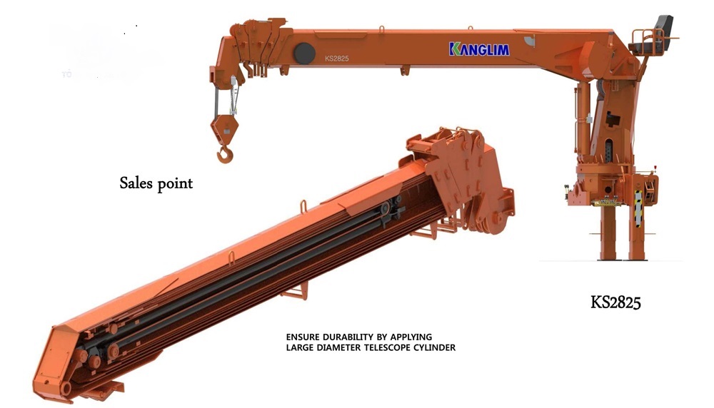 Xe tải Chenglong 4 chân gắn cẩu Kanglim 12 tấn 5 đốt