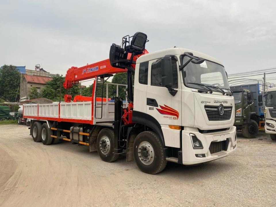 Đánh giá xe Dongfeng gắn cẩu Kanglim 15 tấn 2024