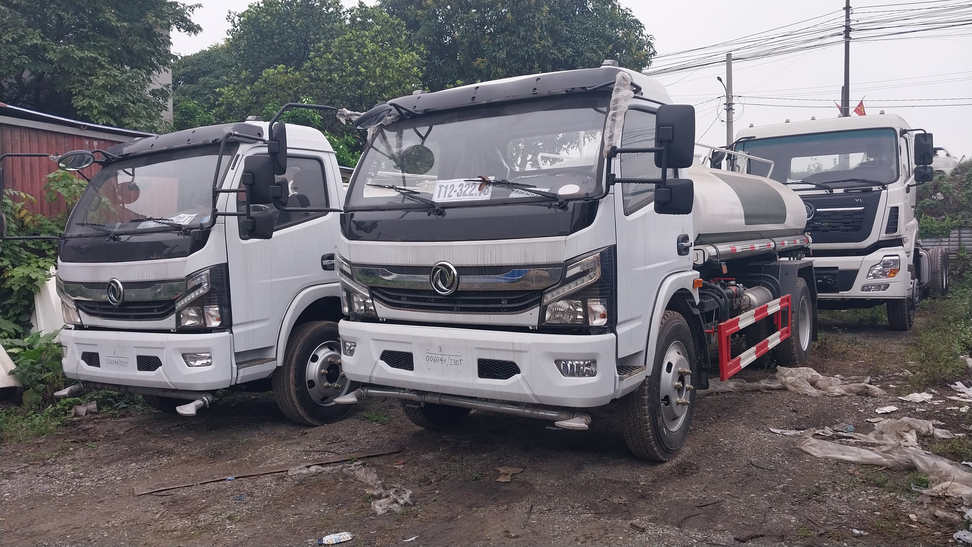 xe dongfeng téc chở nước 6 khối