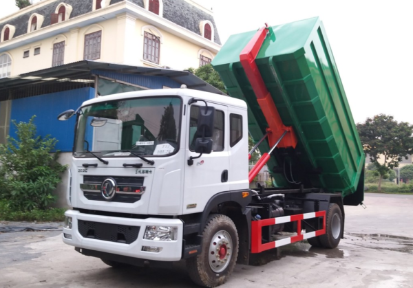 Xe Dongfeng chở rác thùng rời 14 khối