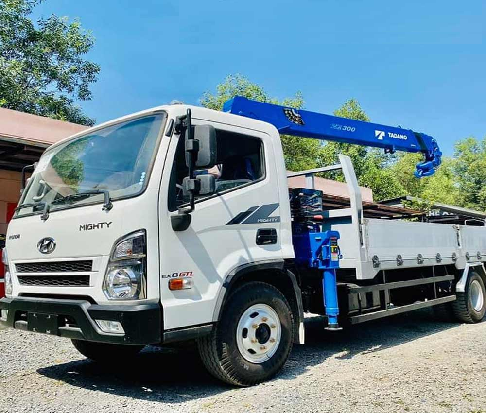 Đánh giá xe Hyundai gắn cẩu Tadano 3 tấn