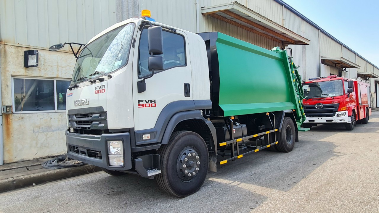 Báo giá xe ISUZU FVR 900 cuốn ép rác 9 m3