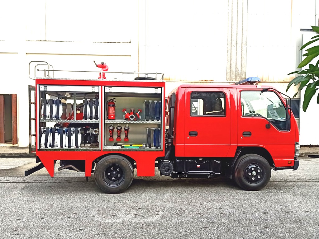 Xe chữa cháy ISUZU 1000 lít nước 100 lít bọt 