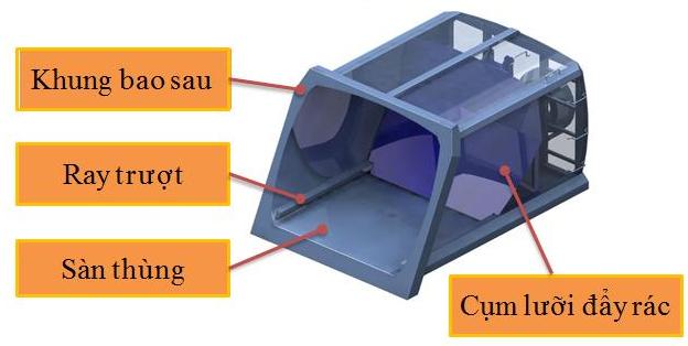 Xe Kia cuốn ép rác 3,3 khối