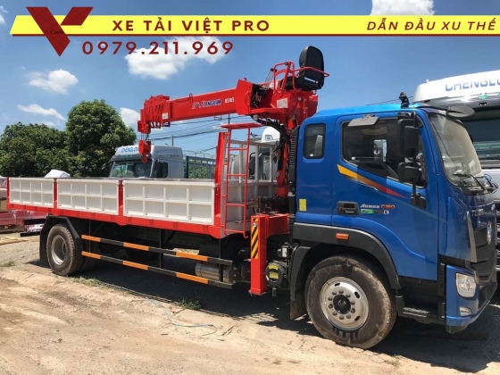 Xe tải Auman C160 gắn cẩu Kangim 5T