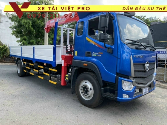 Xe tải Auman C160 gắn cẩu Unic 3 tấn 4 đốt giá mới nhất năm 2024