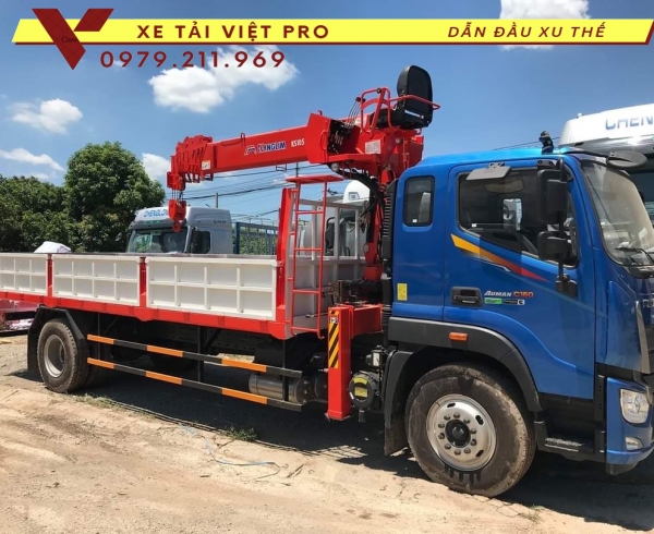 Xe tải Auman C160 gắn cẩu Kangim 5T