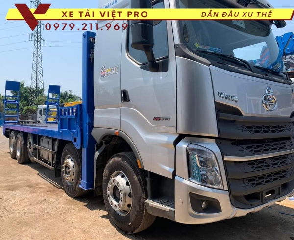 Giá Xe Tải Chenglong 5 Chân Nâng Đầu Chở Máy Công Trình