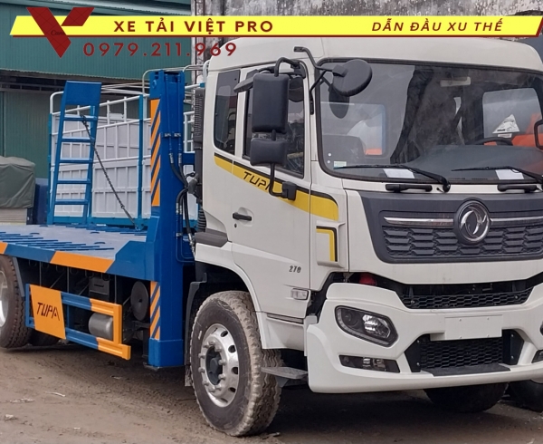 Báo giá Dongfeng 3 chân nâng đầu chở máy công trình
