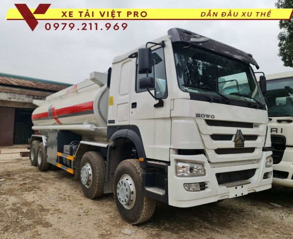 Giá xe Howo 4 chân téc chở xăng dầu mới nhất năm 2024 tại Hà Nội