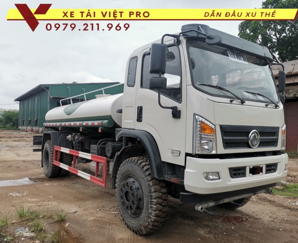 Xe Dongfeng téc nước 8 khối - thông số và giá mới nhất