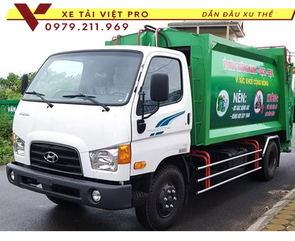 Xe HYUNDAI 110SP cuốn ép rác 10 khối