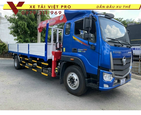 Xe tải Auman C160 gắn cẩu Unic 3 tấn 4 đốt giá mới nhất năm 2024