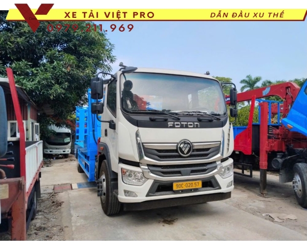 Xe Tải Aumark Q70 Nâng Đầu Gắn Cẩu Càng Kéo