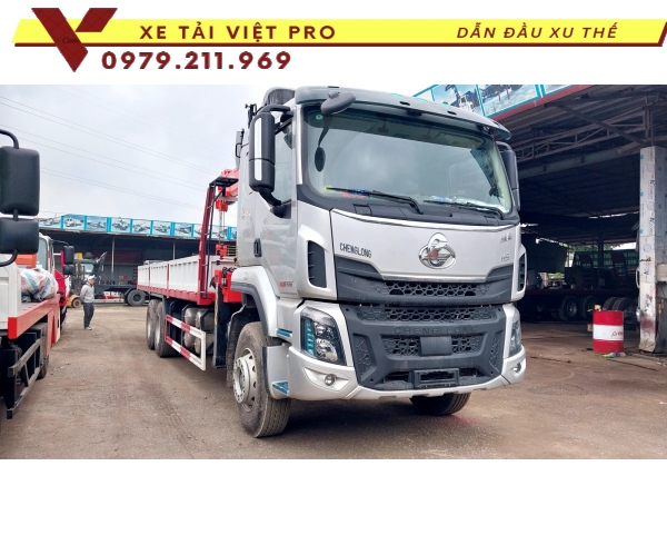 Xe tải Chenglong 3 chân gắn cẩu Kanglim 8T - Báo giá và thông số kỹ thuật