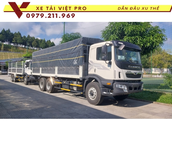 Deawoo 3 chân tải thùng mui báo giá mới nhất năm 2024