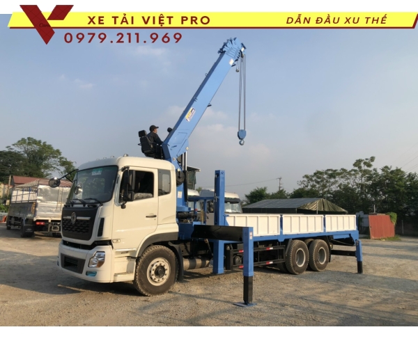 Xe tải Dongfeng 3 chân gắn cẩu Dongyang 7 tấn - Giá mới nhất