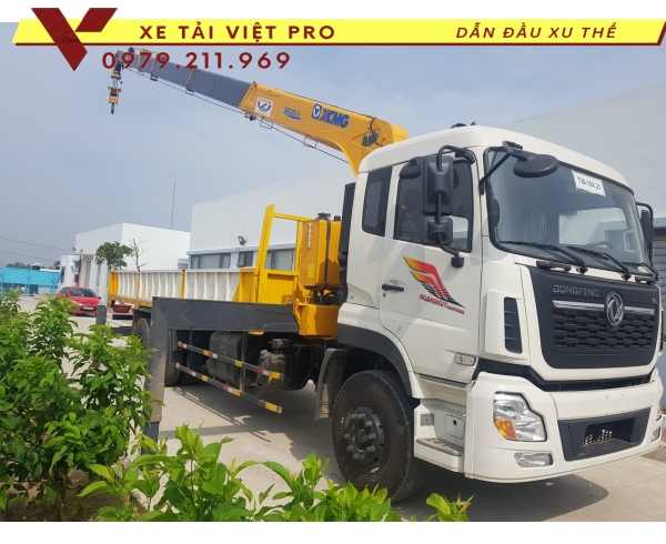 Dongfeng 3c gắn cẩu XCMG 8 tấn báo giá xe mới nhất tại Đông Anh - Hà Nội