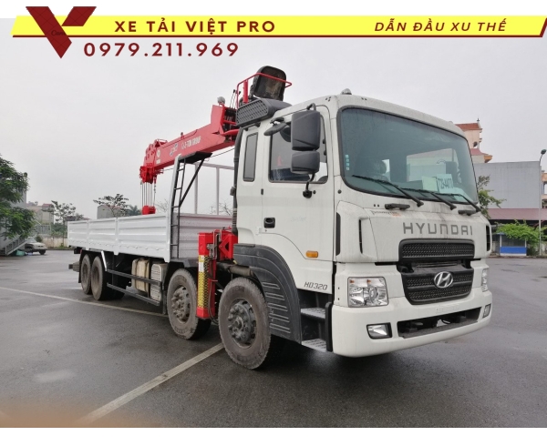 Xe tải Hyundai HD320 gắn cẩu Atom 12 tấn thông số và báo giá