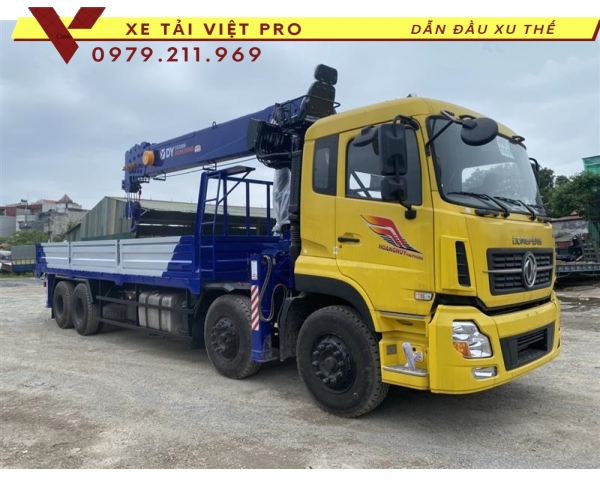 Xe tải Dongfeng 4 chân gắn cẩu Dongyang 15 tấn - Giá tốt - chất lượng cao