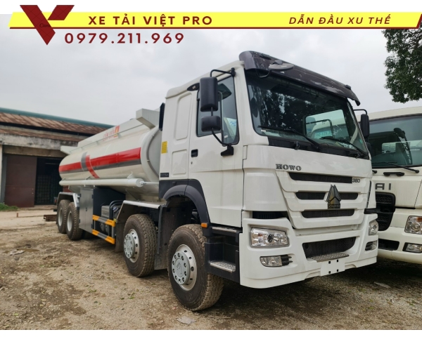 Giá xe Howo 4 chân téc chở xăng dầu mới nhất năm 2024 tại Hà Nội