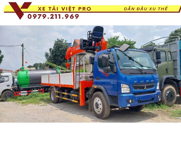 Xe tải Mitsubishi FUSO FI170 gắn cẩu Kanglim 5T