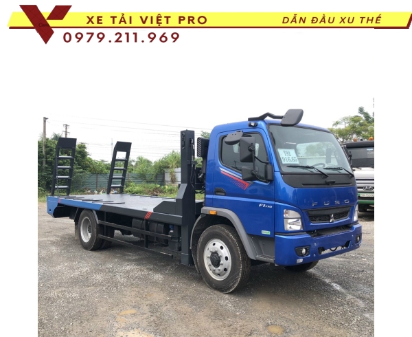 Xe tải Thaco FI170 nâng đầu chở máy công trình có giá bao nhiêu?