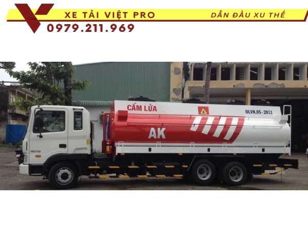 Xe Hyundai HD210 téc chở xăng dầu 17 khối