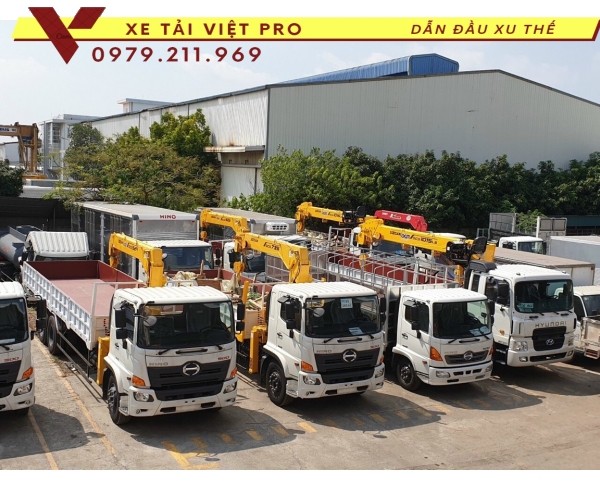 Xe tải Hino 2 chân gắn cẩu Soosan 5 tấn Chất lượng bền bỉ