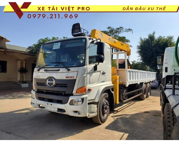 HINO FL8JW7A Gắn Cẩu SOOSAN 7 Tấn