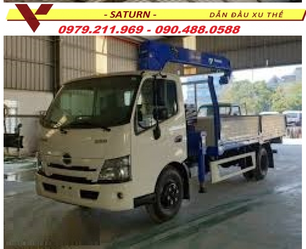 Hino XZU730l gắn cẩu Tadano 3 tấn