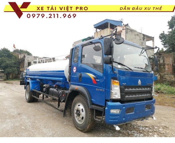 Howo Xe phun nước rửa đường 8 khối