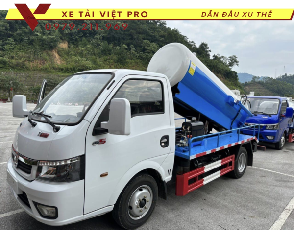 Dongfeng Xe ô tô hút chất thải 2 khối
