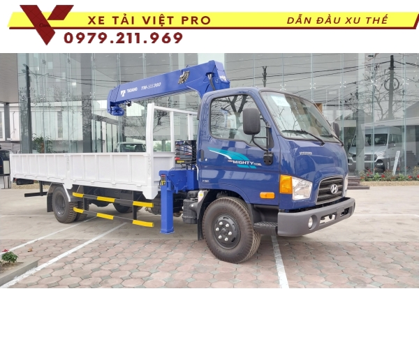 Hyundai 110SL gắn cẩu Tadano 3 tấn