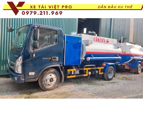 Báo giá mới nhất cho xe Thaco ollin S700 téc chở xăng dầu 6m3