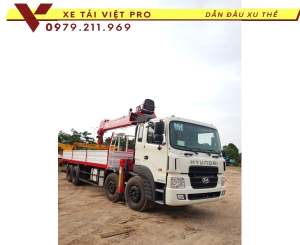 Xe tải Hyundai HD320 gắn cẩu Atom 15 tấn