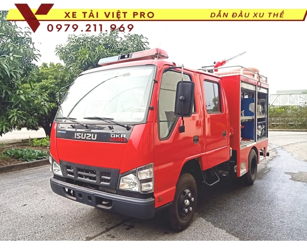 Xe chữa cháy ISUZU 1000 lít nước 100 lít bọt 
