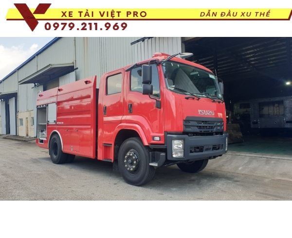 Giá xe chữa cháy ISUZU 6 khối nước mới nhất hiện nay 2024