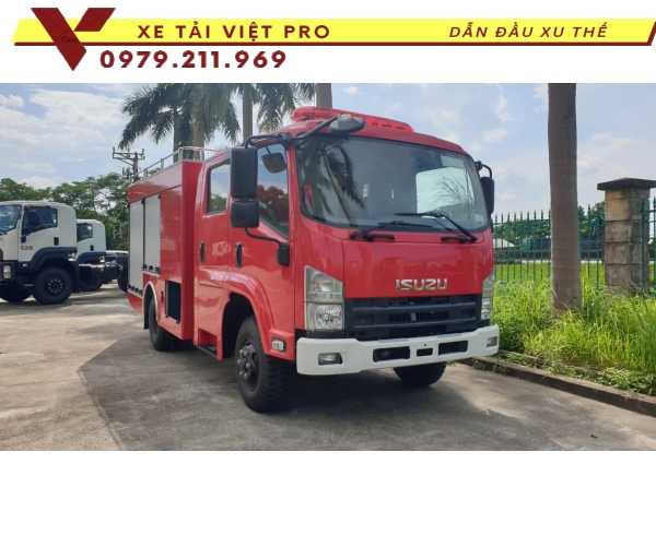 Báo giá xe lSUZU cứu hỏa 4000 lít nước