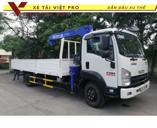 Xe ISUZU FVR 650 gắn cẩu Tadano 3 tấn 4 đốt