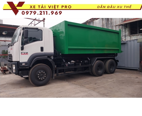 Báo giá ISUZUFVZ34QE4 thùng chở hooklift 20 khối mới nhất
