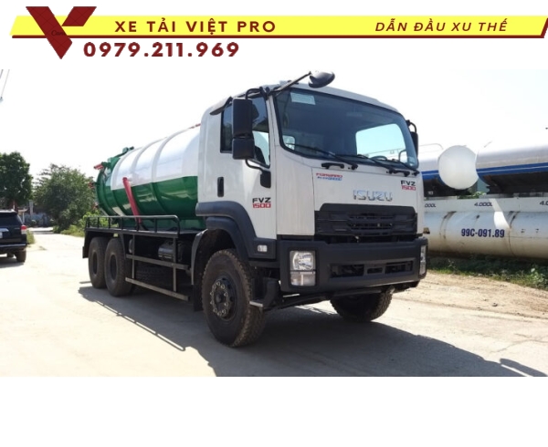 ISUZU Xe hút chất thải 13 khối
