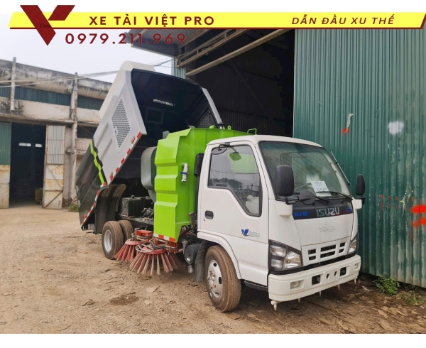 Báo giá xe ISUZU quét đường hút bụi 6m3 mới nhất hiện nay