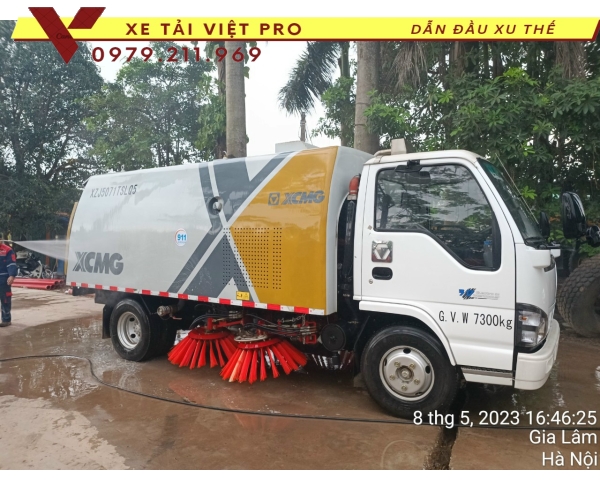 Báo giá Isuzu quét đường hút bụi 5 khối mới nhất hiện nay