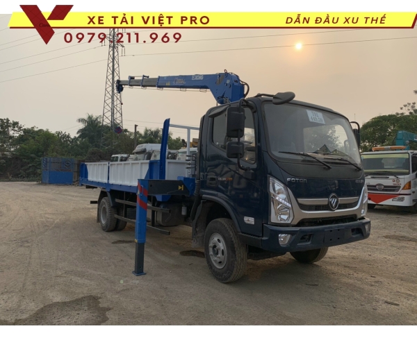 Xe Ollin S720 gắn cẩu XCMG 3 tấn - Báo giá mới nhất 2024