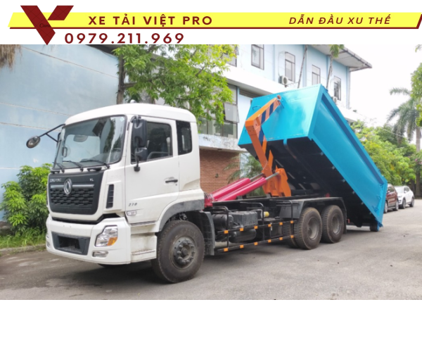 Xe DONGFENG chở rác thùng rời 20 khối
