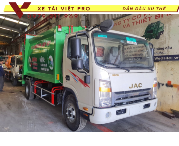 Xe JAC cuốn ép rác 10 khối mới nhất