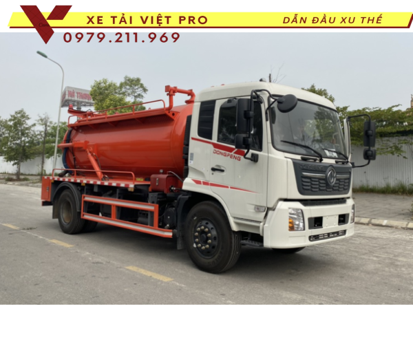 Xe tải Dongfeng hút chất thải 9 khối