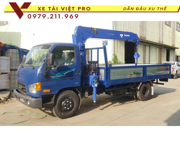 Xe tải HYUNDAI 110XL gắn cẩu Tadano 3 tấn
