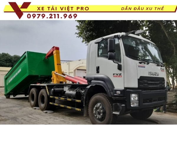 Isuzu Xe chở rác thùng rời  22 khối